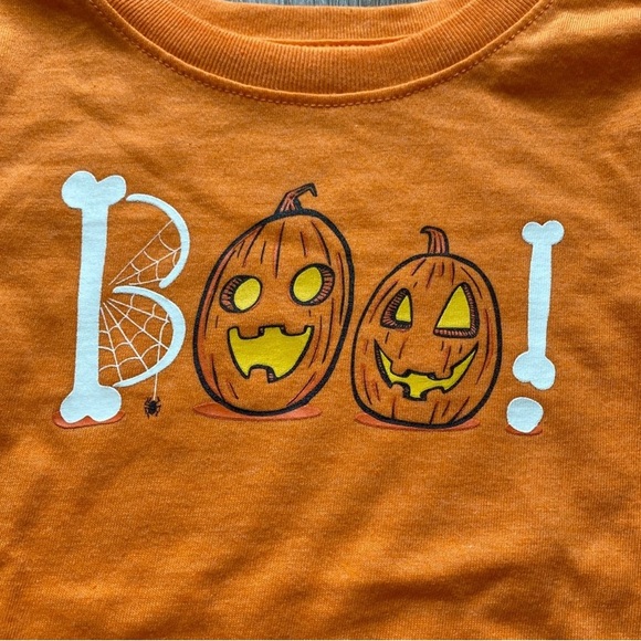 Cat & Jack “Boo” Pumpkin & Bat Outfit- New! 12 Months - Picture 3 of 5